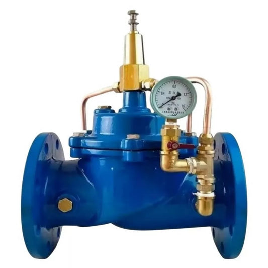 Regulators “up to self” with pilot control DNOVA PVB3-1313N-F, diaphragm regulators, body - cast iron GGG40, disk - cast iron GGG40, seal - NBR, flange connection