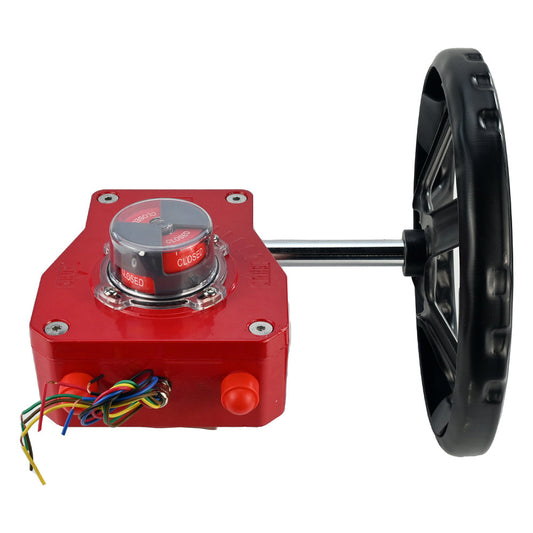 Quarter-turn gearbox DNOVA HGBF, body material - aluminium alloy