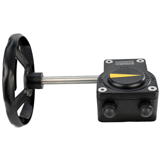 Quarter-turn gearbox DNOVA HAM, body material - aluminium alloy