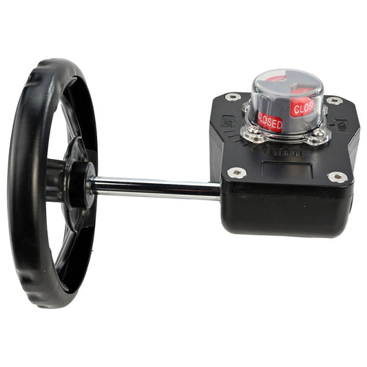 Quarter-turn gearbox DNOVA HGB, body material - aluminium alloy