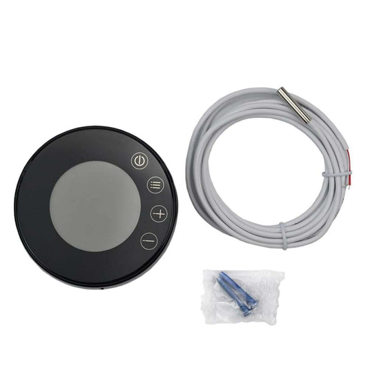 Floor heating thermostat DNOVA T2RM-WF, body material - plastic, color - black, electronic control