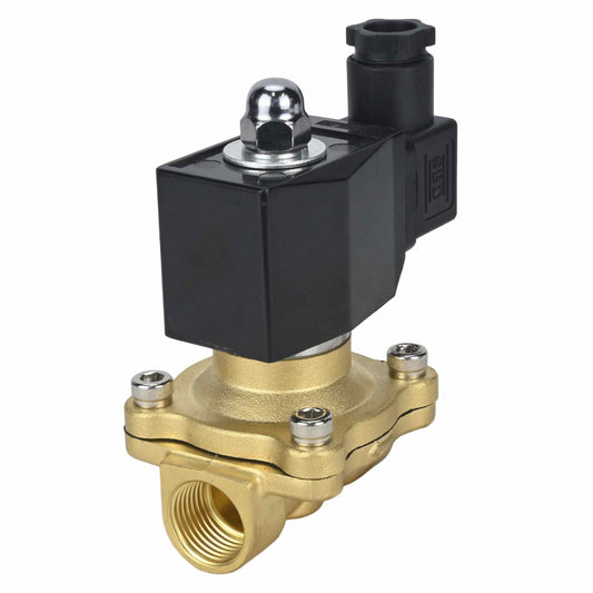 Two way normally closed direct acting electric solenoid valve DNOVA VS2W-300E-NC EPDM 220V, body material - brass, seal - EPDM