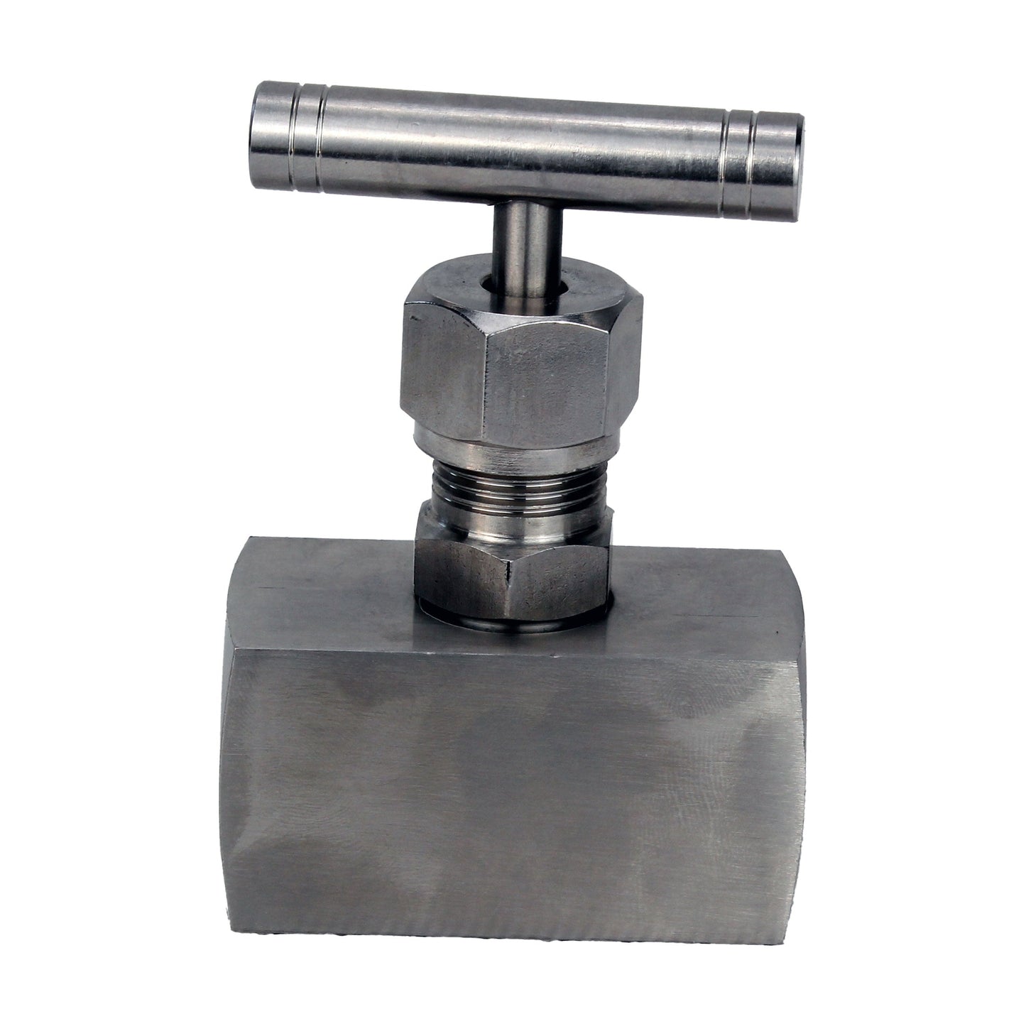 DNOVA VN31M-T-Ht threaded needle valve, body - stainless steel 304, seal - metal, with T-handle