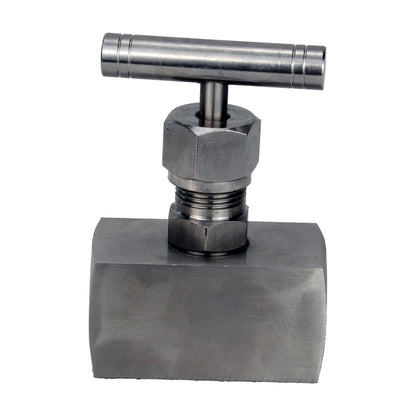 DNOVA VN31M-T-Ht threaded needle valve, body - stainless steel 304, seal - metal, with T-handle