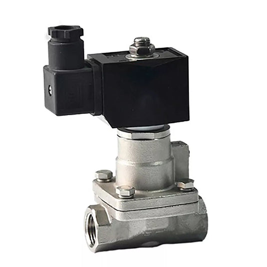 Solenoid valve DNOVA VS1031-PT-NC-24VAC, body material - Stainless steel AISI 304, seal - PTFE, normally closed, coil - 24 VAC