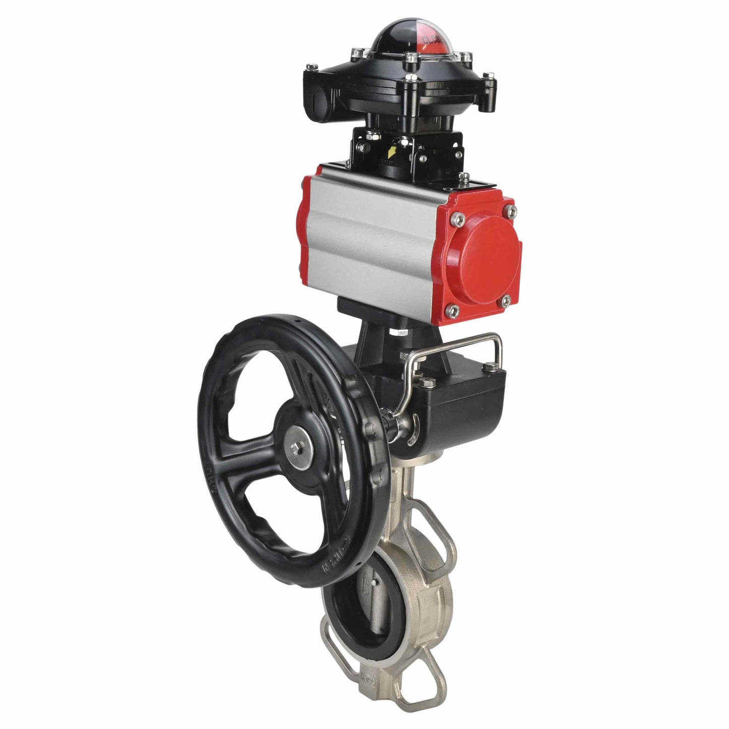 Water Butterfly Valve DNOVA 316l-316l-epdm-da-4M310-110/220-apl210n-gm, body material - stainless steel AISI 316L, disk material - stainless steel AISI 316L, seal - EPDM, pneumatic actuator operated