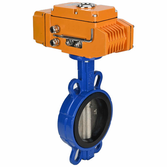 Water Butterfly Valve DNOVA bv16-110/220-0-10, body material - cast iron GGG50, disk material - cast iron GGG40, seal - EPDM, electric actuator operated