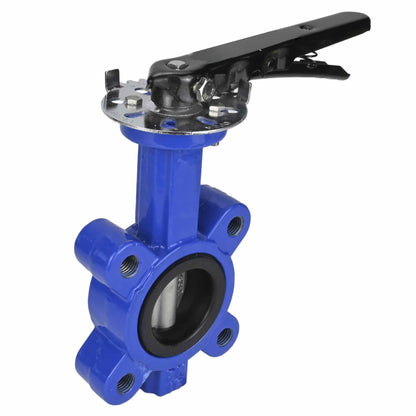 Water Butterfly Valve DNOVA WBV1631E-2W-Fb-H, body material - cast iron QT450, disk material - stainless steel AISI 304, seal - EPDM, handle