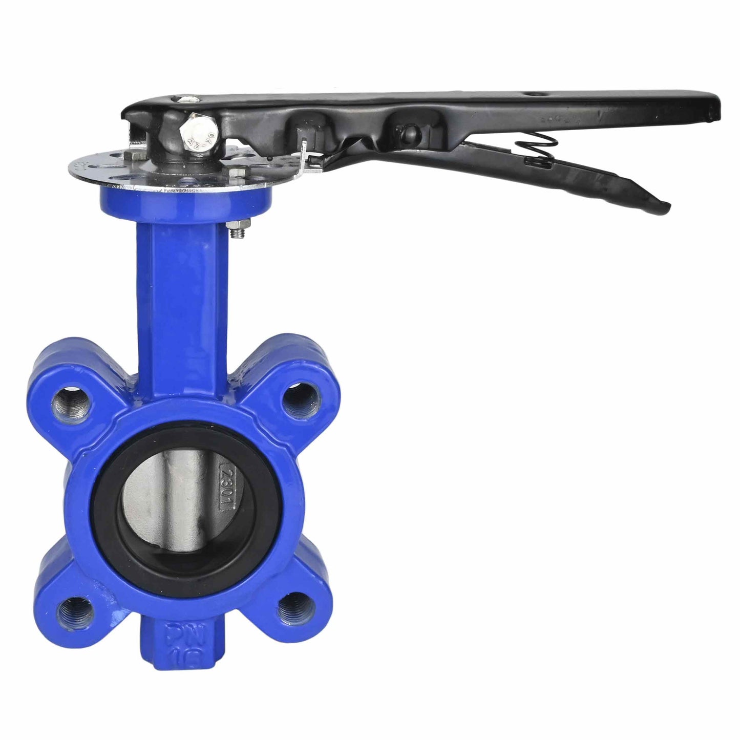 Water Butterfly Valve DNOVA WBV1631E-2W-Fb-H, body material - cast iron QT450, disk material - stainless steel AISI 304, seal - EPDM, handle