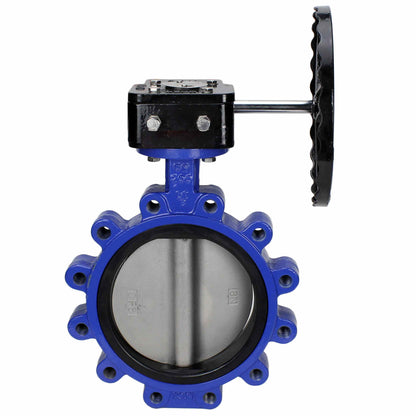 Water Butterfly Valve DNOVA WBV1631E-2W-Fb-R, body material - cast iron QT450, disk material - stainless steel AISI 304, seal - EPDM, gearbox