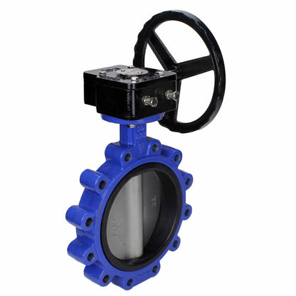 Water Butterfly Valve DNOVA WBV1631E-2W-Fb-R, body material - cast iron QT450, disk material - stainless steel AISI 304, seal - EPDM, gearbox