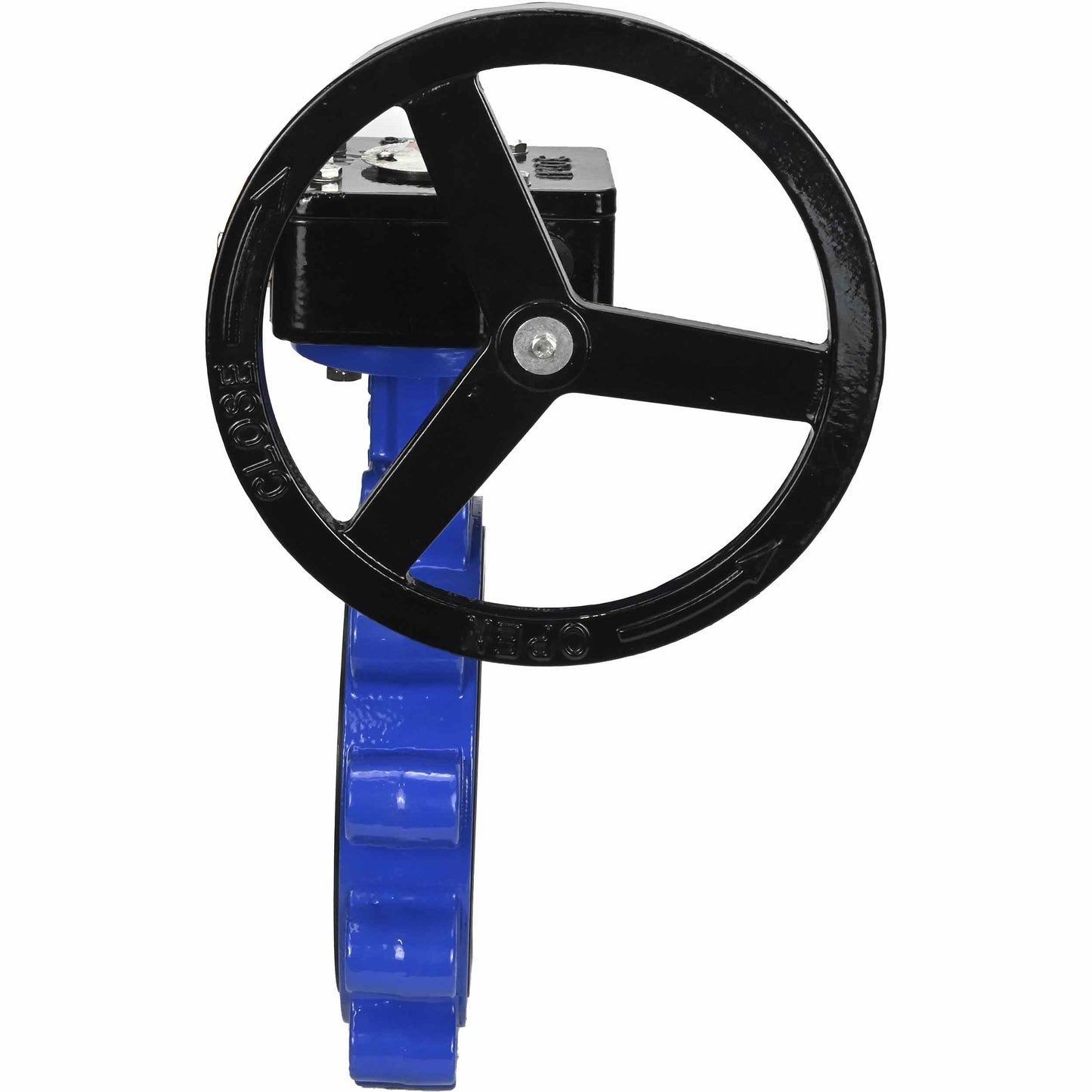 Water Butterfly Valve DNOVA WBV1616N-2W-Fb-R, body material - cast iron QT450, disk material - cast iron QT450, seal - NBR, gearbox