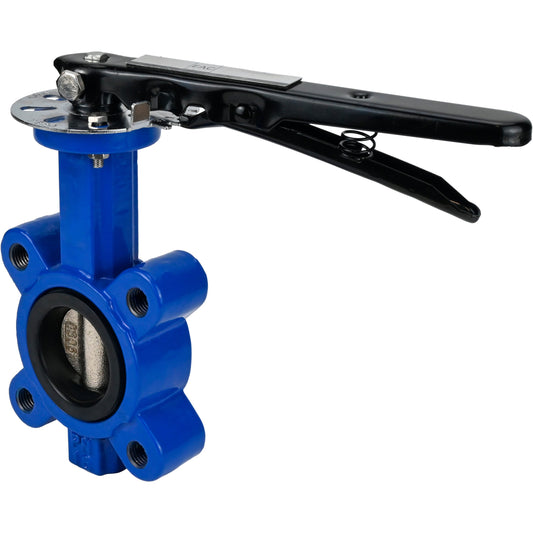Water Butterfly Valve DNOVA WBV1616N-2W-Fb-H, body material - cast iron QT450, disk material - cast iron QT450, seal - NBR, handle