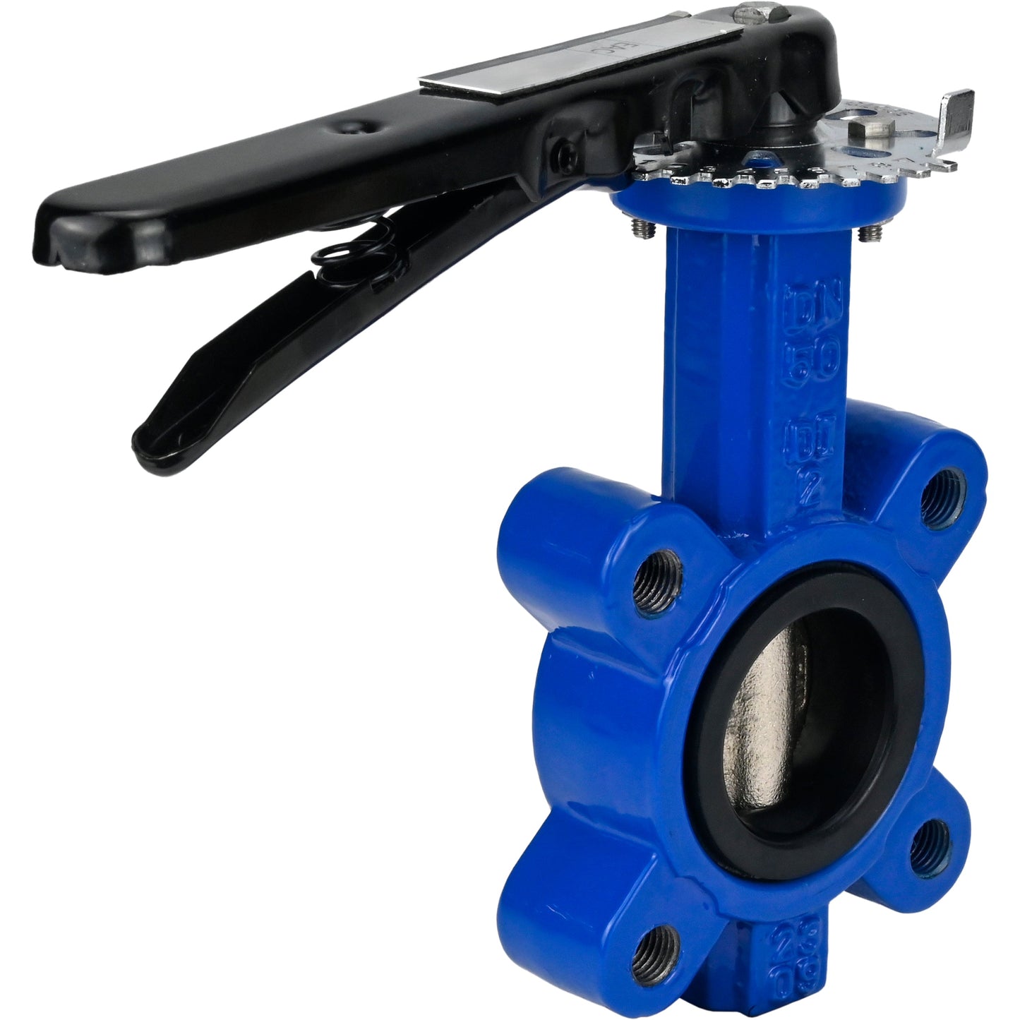 Water Butterfly Valve DNOVA WBV1616N-2W-Fb-H, body material - cast iron QT450, disk material - cast iron QT450, seal - NBR, handle