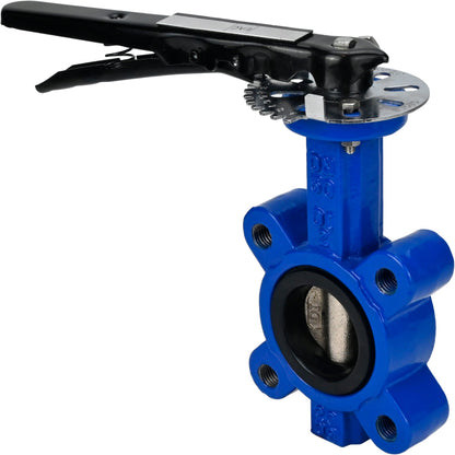 Water Butterfly Valve DNOVA WBV1616N-2W-Fb-H, body material - cast iron QT450, disk material - cast iron QT450, seal - NBR, handle