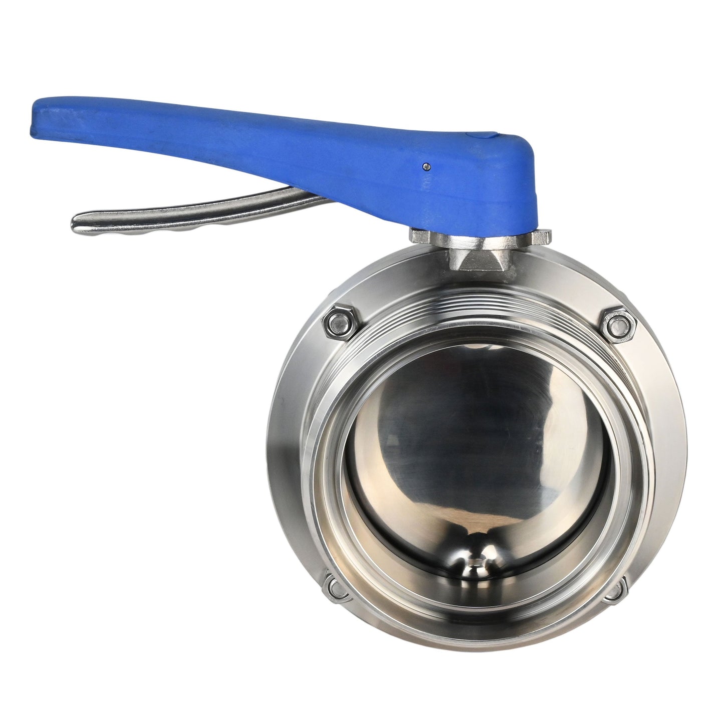 Válvula de mariposa de agua DNOVA WBV3131E-2W-TH, material del cuerpo - acero inoxidable 304 de grado alimenticio, material del disco - acero inoxidable AISI 304, sello - EPDM, roscado, con manija
