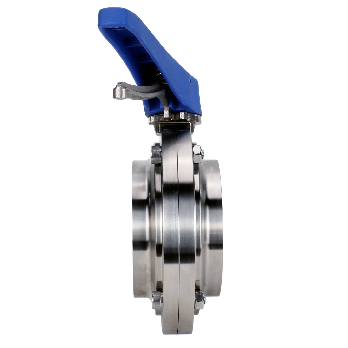 Válvula de mariposa de agua DNOVA WBV3131E-2W-WH, material del cuerpo - Acero inoxidable AISI 304, material del disco - Acero inoxidable AISI 304, junta - EPDM, soldada, con maneta