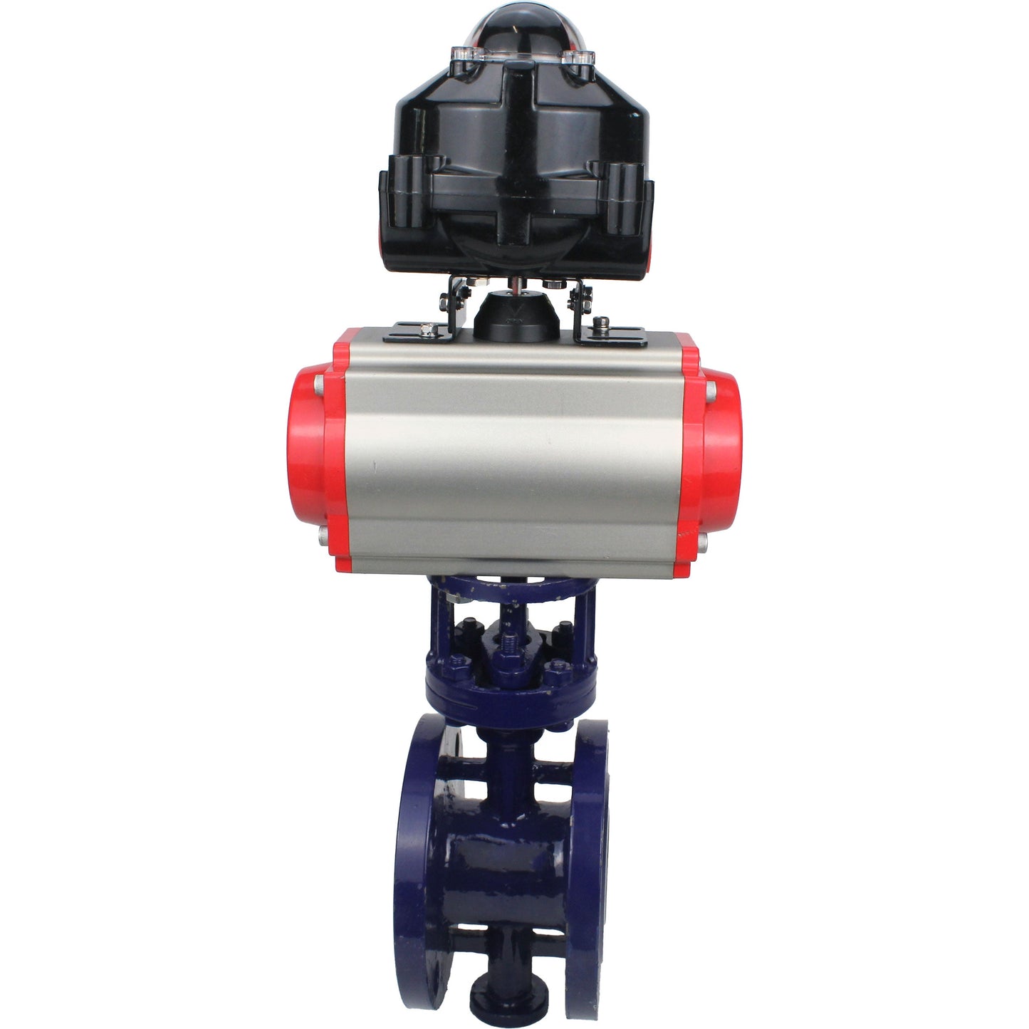 Water Butterfly Valve DNOVA WBV3EX-3432M-1W-F-ISO, body material - Carbon steel, disk material - Stainless steel AISI 316, seal - Metal, pneumatic actuator PA-SA with return springs, 4M310-08 220V, LSU APL-510N EX