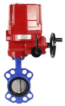 Water Butterfly Valve DNOVA wcb-316l-epdm-DNOVA-ex-110/220, body material - carbon steel WCB, disk material - stainless steel AISI 316L, seal - EPDM, electric actuator operated