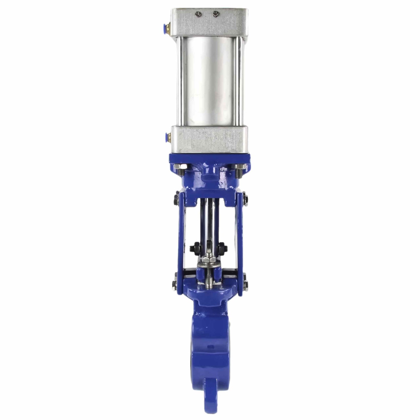 Knife Gate Valve DNOVA GVK3131E-2W-Fb-2P, wafer type, body material - stainless steel AISI 304, with pneumatic actuator