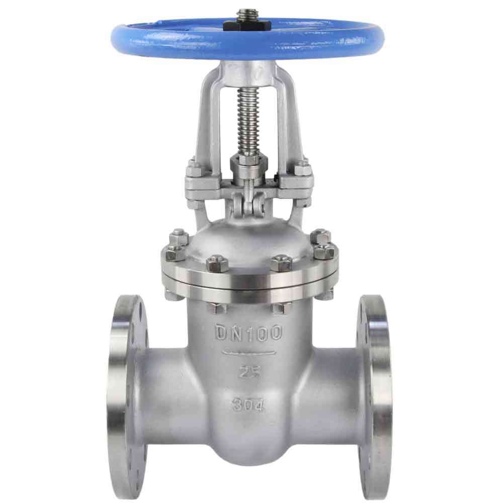 Wedge gate valve DNOVA, body material - stainless steel AISI CF8, wedge material - stainless steel AISI CF8, seal - stainless steel AISI 304, handwheel operated