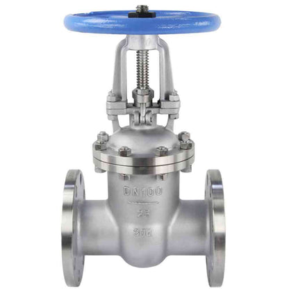 Wedge gate valve DNOVA, body material - stainless steel AISI CF8, wedge material - stainless steel AISI CF8, seal - stainless steel AISI 304, handwheel operated