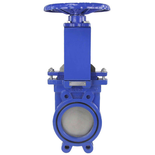 Knife gate valve DNOVA GVKR1331N-2W-Fb-S body material - cast iron GGG40, knife material - stainless steel AISI 304, seal - NBR, handwheel operated