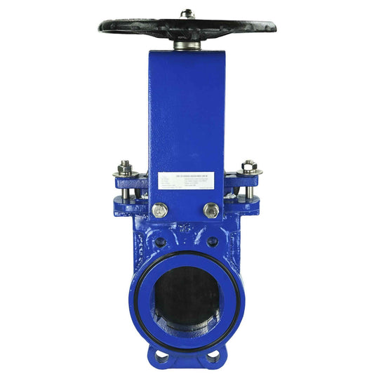 Knife gate valve DNOVA GVKN1331N-2W-Fb-S body material - cast iron GGG40, knife material - stainless steel AISI 304, seal - NBR, handwheel operated