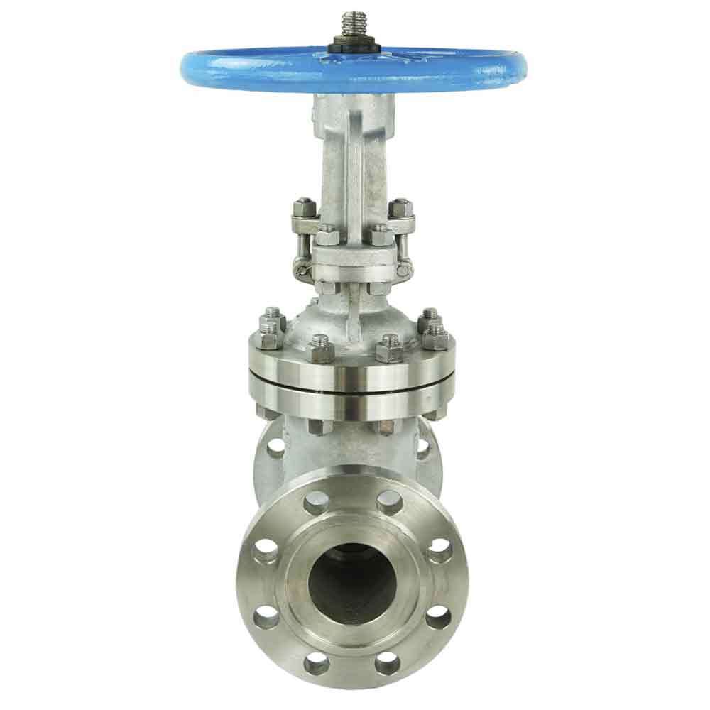 Wedge gate valve DNOVA, body material - stainless steel AISI 304, wedge material - stainless steel AISI CF8, seal - stainless steel AISI 304, handwheel operated