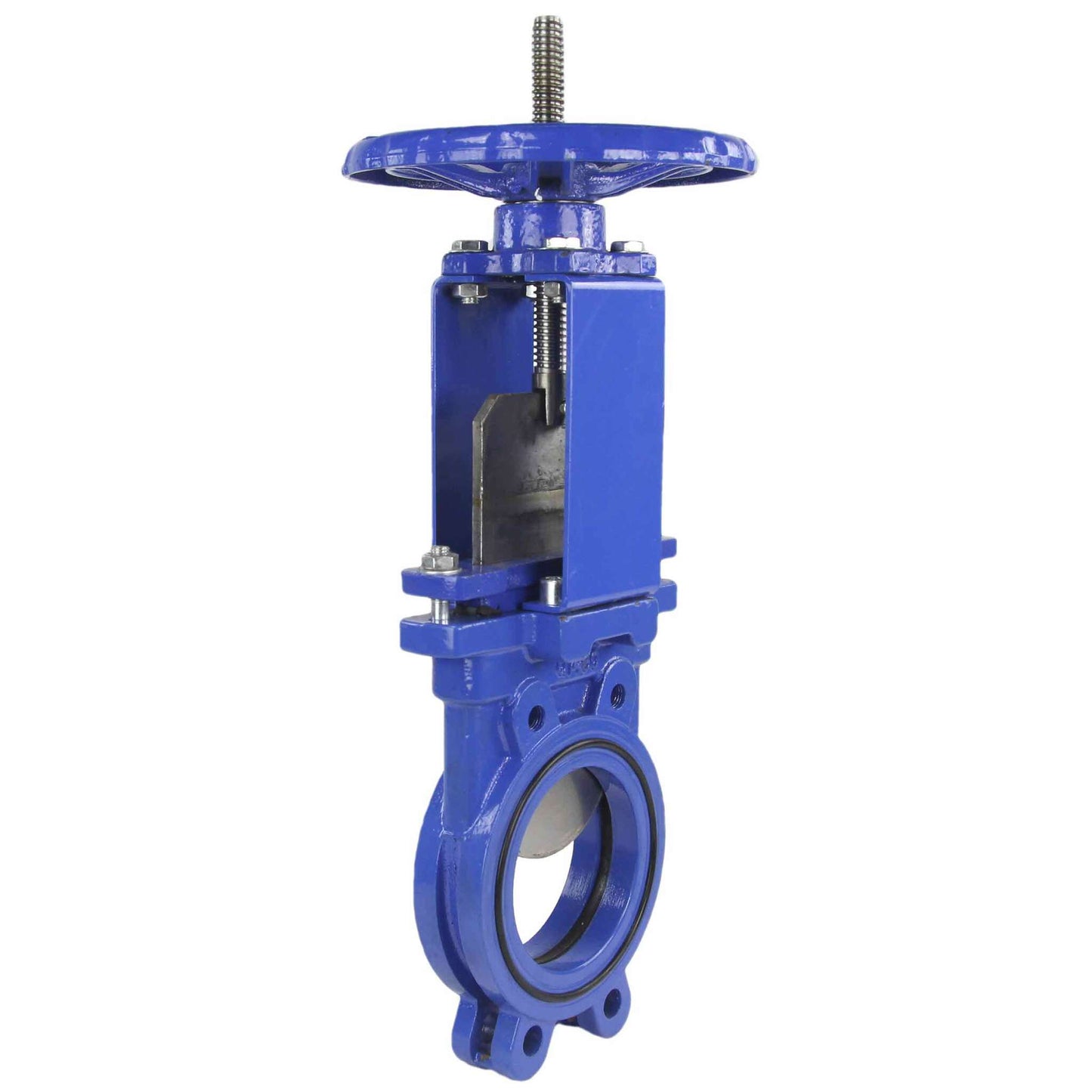 Knife gate valve DNOVA GVKR1331N-2W-Fb-S body material - cast iron GGG40, knife material - stainless steel AISI 304, seal - NBR, handwheel operated