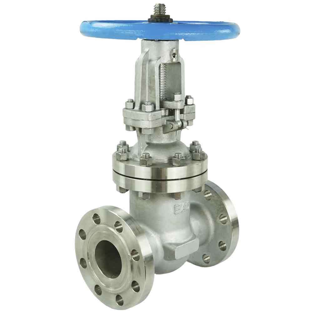 Wedge gate valve DNOVA, body material - stainless steel AISI 304, wedge material - stainless steel AISI CF8, seal - stainless steel AISI 304, handwheel operated