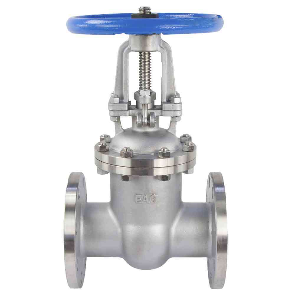 Wedge gate valve DNOVA, body material - stainless steel AISI CF8, wedge material - stainless steel AISI CF8, seal - stainless steel AISI 304, handwheel operated
