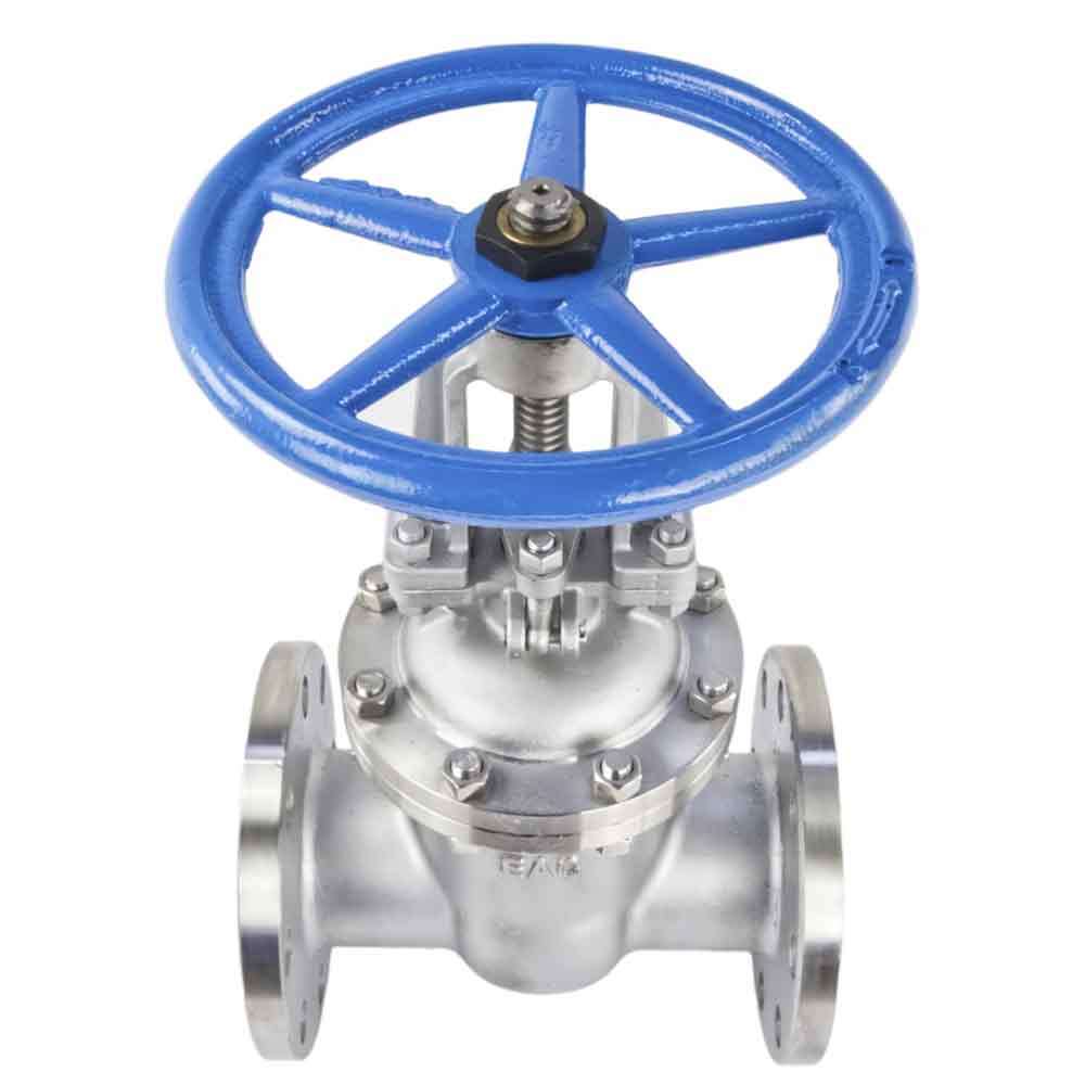 Wedge gate valve DNOVA, body material - stainless steel AISI CF8, wedge material - stainless steel AISI CF8, seal - stainless steel AISI 304, handwheel operated