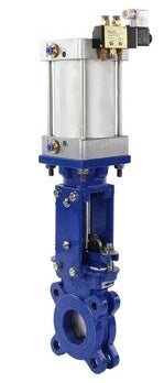 Knife Gate Valve wafer type DNOVA GGG40-SS304-EPDM-2W-DA PSI145 Class 125 with pneumatic actuator and 4V210-08 24V pneumatic solenoid valve