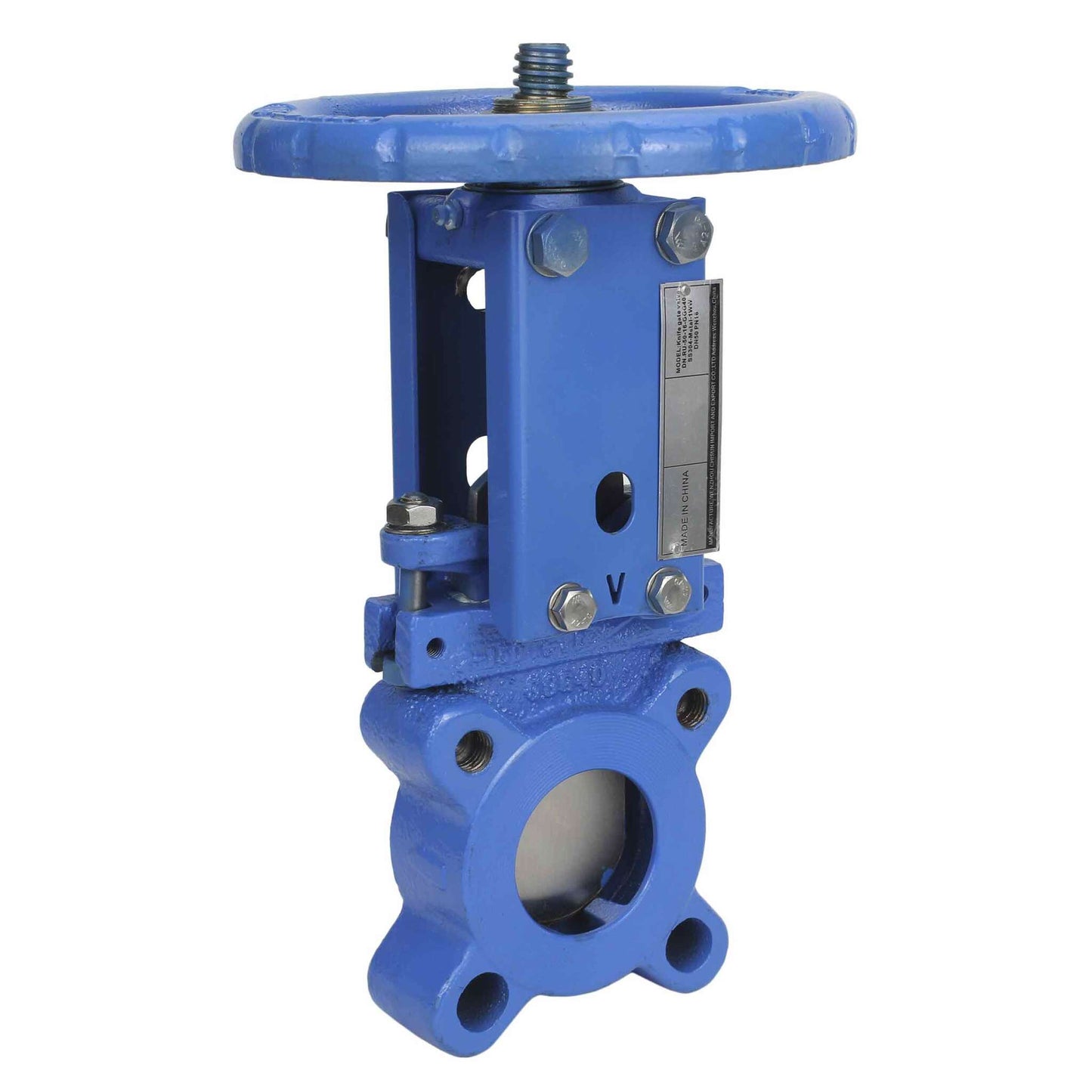 Knife Gate Valve DNOVA GVK1331E-2W-Fb-SN PSI232, wafer type, body material - cast iron GGG-40, handwheel operated