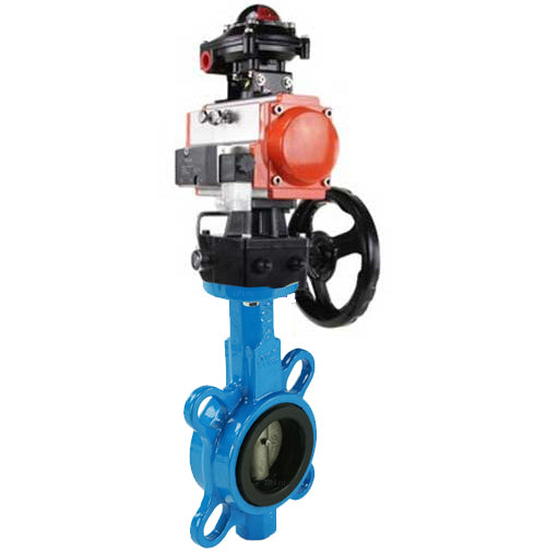 Water Butterfly Valve DNOVA g50-g40-epdm-DNOVA-da-4m310-110/220v-apl-210n-hdm, body material - cast iron GGG50, disk material - cast iron GGG40, seal - EPDM, pneumatic actuator operated