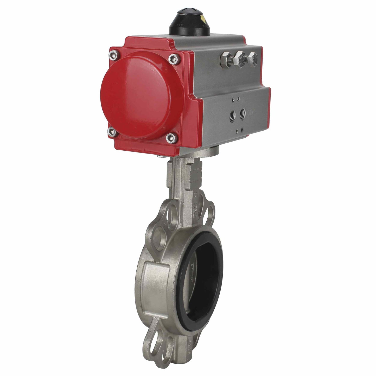 Water Butterfly Valve DNOVA 316l-epdm-DNOVA-da, body material - stainless steel AISI 316L, disk material - stainless steel AISI 316L, seal - EPDM, pneumatic actuator operated