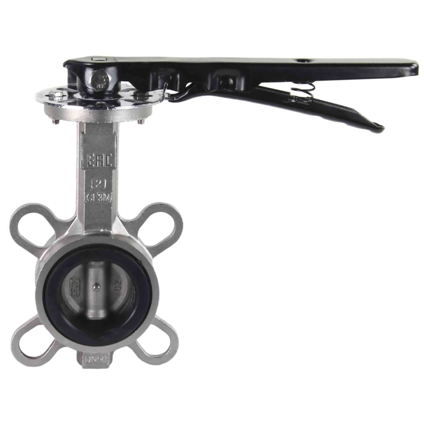 Water Butterfly Valve DNOVA WBV3232N-2W-Fb-H PN16, body and disk material - stainless steel 316L, seal - NBR, handwheel operated