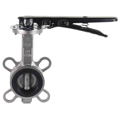 Water Butterfly Valve DNOVA WBV3232N-2W-Fb-H PN16, body and disk material - stainless steel 316L, seal - NBR, handwheel operated