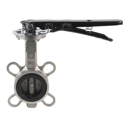 Water Butterfly Valve DNOVA WBV3232E-2W-Fb-H PN16, body and disk material - stainless steel 316L, seal - EPDM, handwheel operated