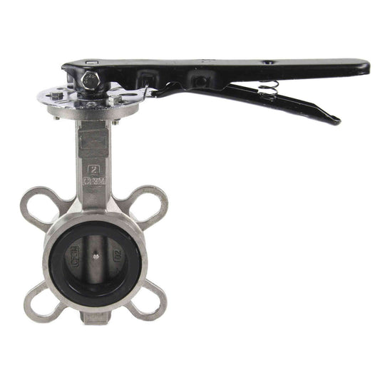 Water Butterfly Valve DNOVA WBV3232E-2W-Fb-H PN16, body and disk material - stainless steel 316L, seal - EPDM, handwheel operated