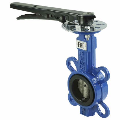 Water Butterfly Valve DNOVA WBV1432E-2W-Fb-H PN16, body material - cast iron GGG50, disk material - stainless steel 316L, seal - EPDM, handwheel operated