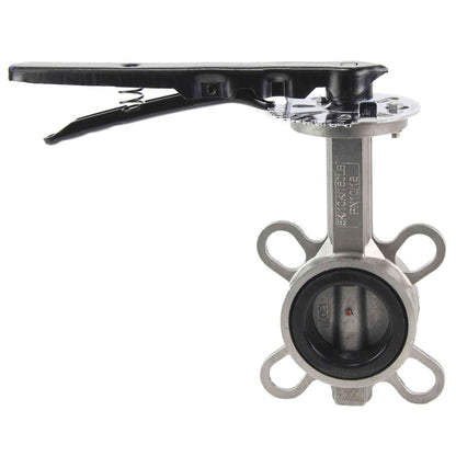 Water Butterfly Valve DNOVA WBV3232E-2W-Fb-H PN16, body and disk material - stainless steel 316L, seal - EPDM, handwheel operated