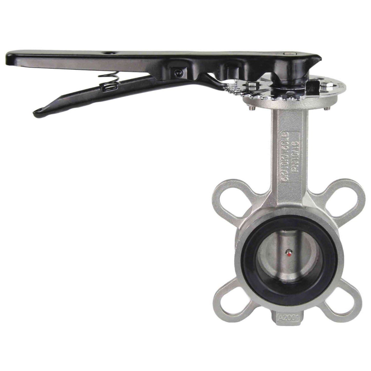 Water Butterfly Valve DNOVA WBV3232N-2W-Fb-H PN16, body and disk material - stainless steel 316L, seal - NBR, handwheel operated