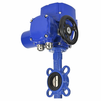 Water Butterfly Valve DNOVA WBV1332N-2W-Fb-H body material - Cast iron GGG50, disk material - Stainless steel 316L, seal - NBR with 1/4-turn electric actuator DNOVA QT-W (M) EX 380V