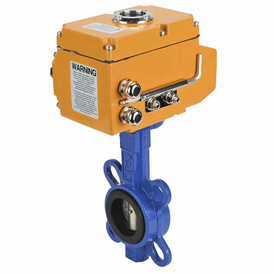Water Butterfly Valve DNOVA WBV1332N-2W-Fb-H body material - Cast iron GGG50, disk material - Stainless steel 316L, seal - NBR with electric actuator DNOVA 380V