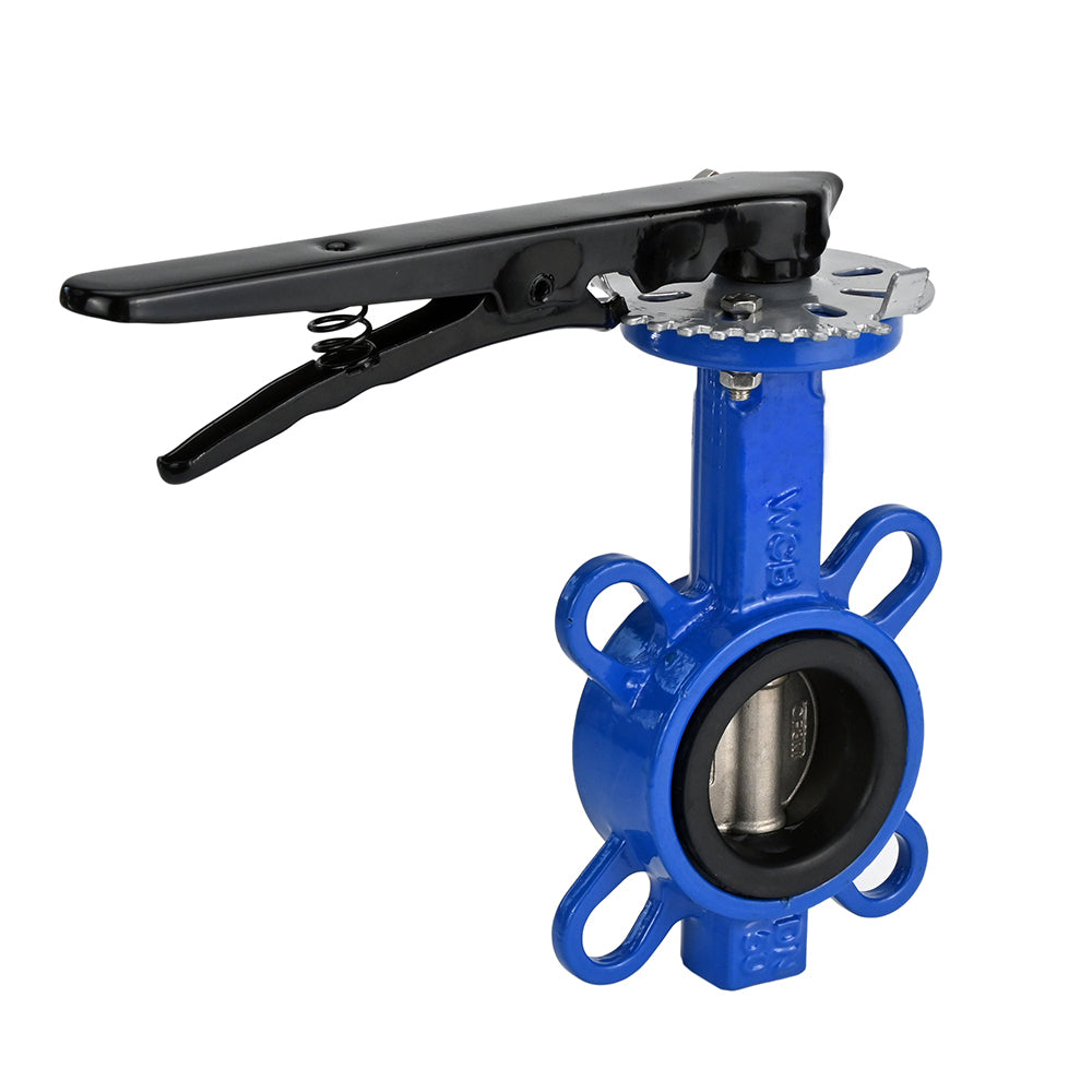 Water Butterfly Valve DNOVA WBV3432V-2W-Fb-H PN16, body material - carbon steel WCB, disk material - stainless steel 316L, seal - VITON, handwheel operated