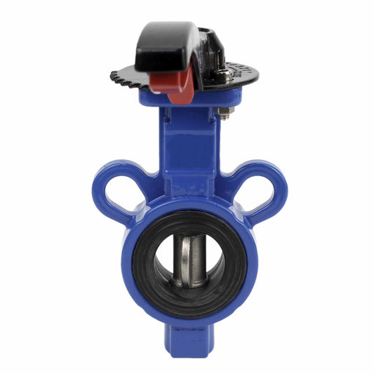 Water Butterfly Valve DNOVA WBV0232E-2W-Fb-H PN16, body material - aluminium alloy, disk material - stainless steel 316L, seal - EPDM, handwheel operated