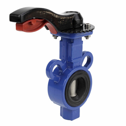 Water Butterfly Valve DNOVA WBV0232E-2W-Fb-H PN16, body material - aluminium alloy, disk material - stainless steel 316L, seal - EPDM, handwheel operated