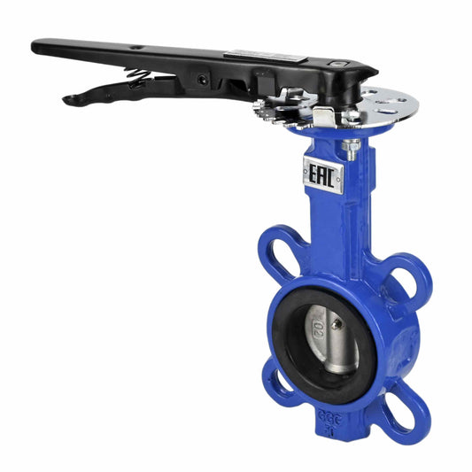 Water Butterfly Valve DNOVA WBV1132N-2W-Fb-H PN16, body material - cast iron GG25, disk material - stainless steel 316L, seal - NBR, handwheel operated
